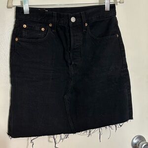 Levi's Black Mini Pencil Skirt Casual Night Out